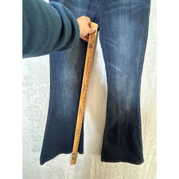 Vintage Union Bay Jeans 7 High Rise Flare Blue Denim Stretch Y2K - Picture 7 of 13